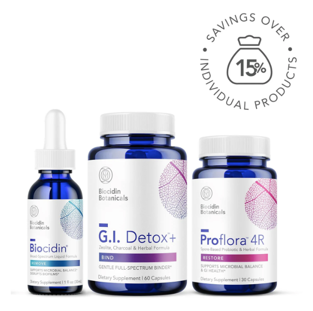 Bioclear Microbiome Detox Program With Biocidin Liquid by Biocidin Botanicals