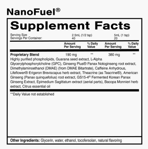Nanofuel Nootropic by Quicksilver Scientific