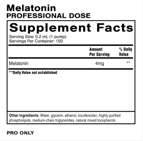 Liposomal Melatonin by Quicksilver Scientific