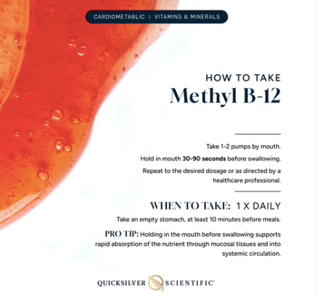 Liposomal Methyl B-12 Spray by Quicksilver Scientific