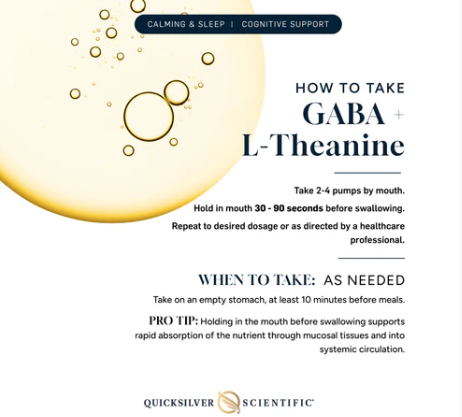 Liposomal GABA with L-Theanine by Quicksilver Scientific