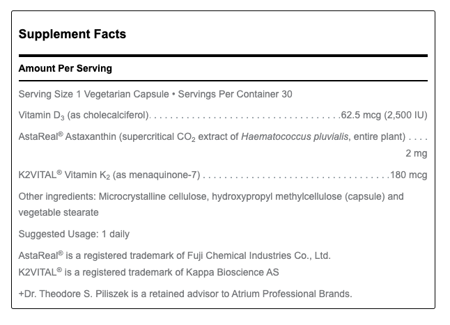 K2-D3 with Astaxanthin by Douglas Labs