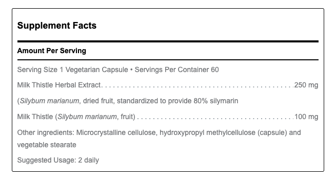 Milk Thistle Max-V by Douglas Labs