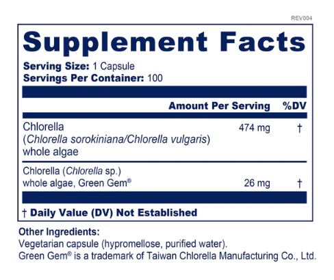 Chlorella Growth Factor CGF Capsules by BioPure Health