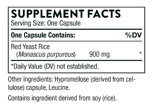 Red Yeast Rice (formerly Choleast-900) by Thorne Research