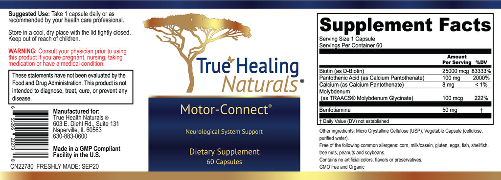 Motor-Connect: Neurological System Support by True Healing Naturals