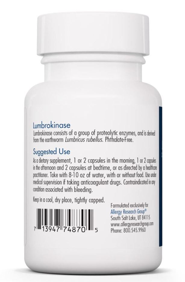 Lumbrokinase by Allergy Research Group