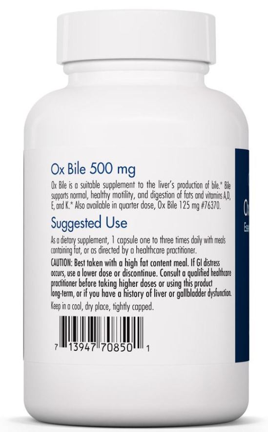 Ox Bile 500 mg by Allergy Research Group 100ct
