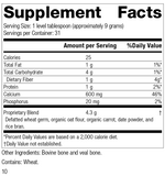 Calcifood® Powder, 10 Ounces, Rev 10 Supplement Facts