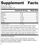 Supplement Facts Drenamin Rev 01