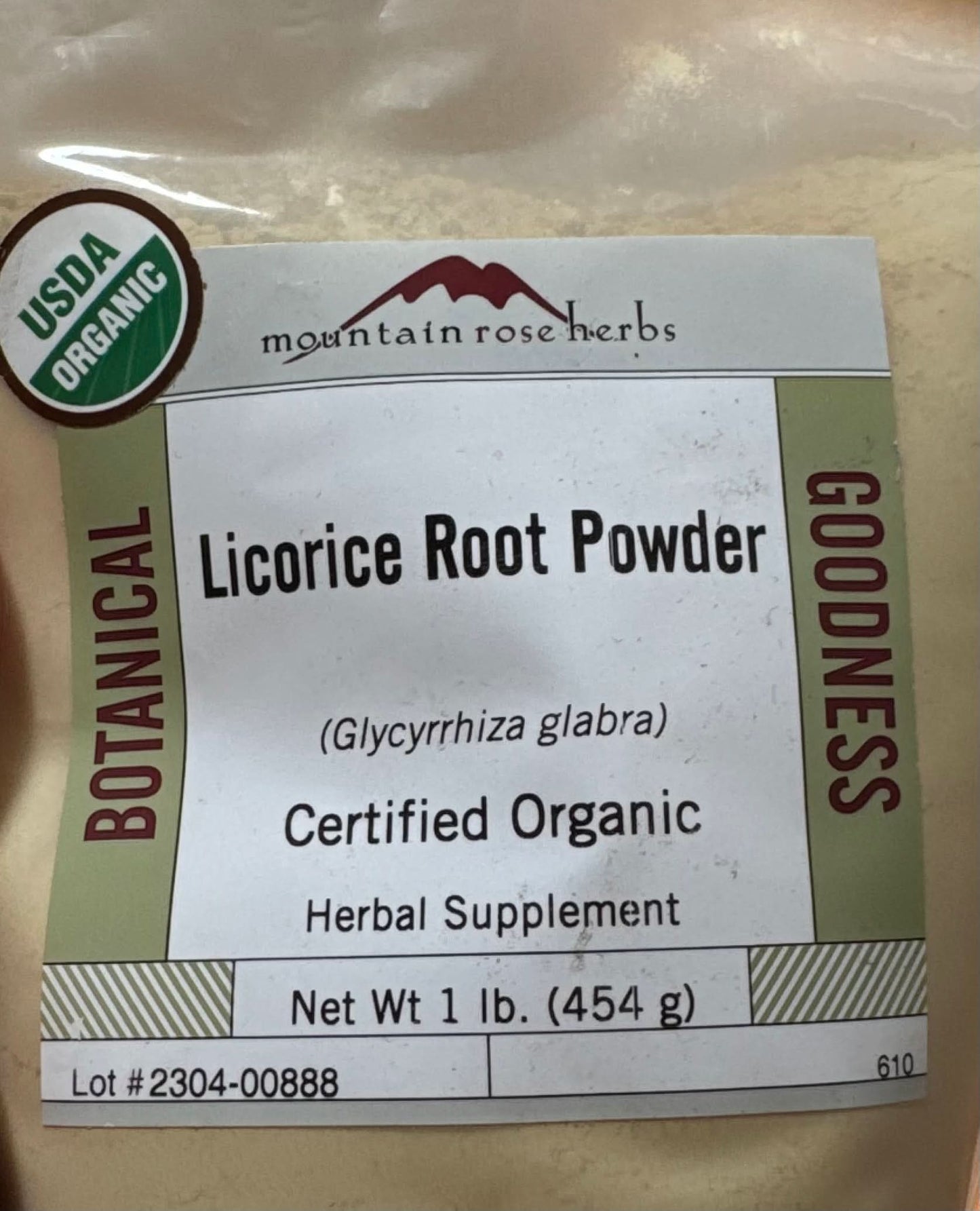 Organic Licorice Root Powder 1lb by Mountain Rose Herbs