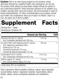 Nevaton Forte, 60 Tablets, Rev 01 Supplement Facts 