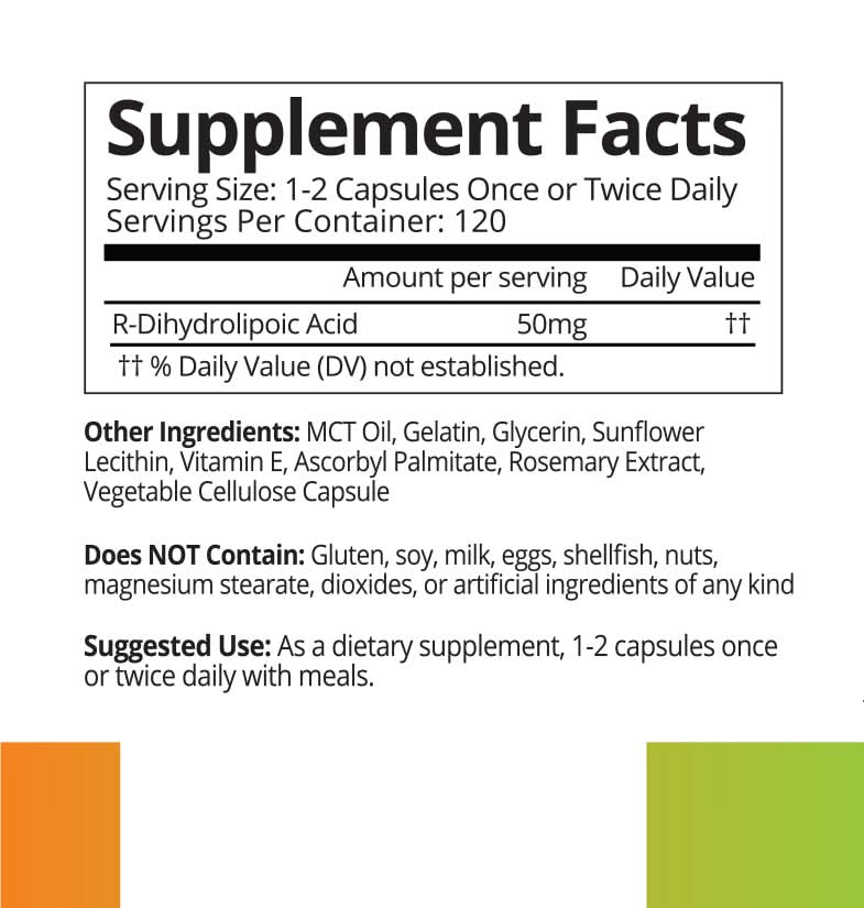 R-Dihydrolipoic Acid (RDLA) by Redox BioScience