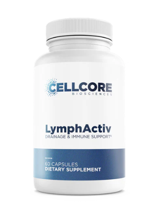 CellCore LymphActiv lymphatic drainage and detox support supplement bottle