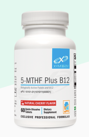 5-MTHF Plus B12 Cherry 60 Tablets by Xymogen