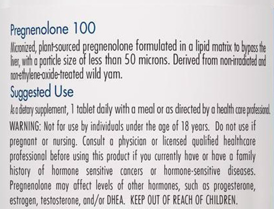 Pregnenolone 100mg by Allergy Research