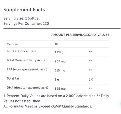 OmegaPure 900 EC Fish Oil 120ct by Xymogen