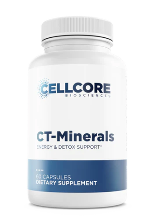 CellCore CT Minerals BioActive Carbon trace mineral capsules bottle