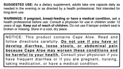 Cape Aloe 100 caps by Energique