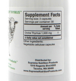 Grass Fed Sheep Thymus by Supreme Nutrition