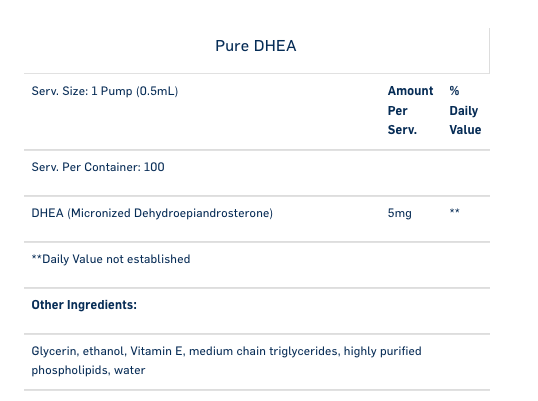 Pure DHEA by Quicksilver Scientific