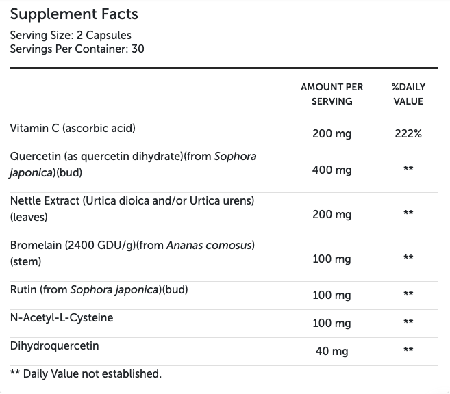 AllerDHQ 60ct by Xymogen