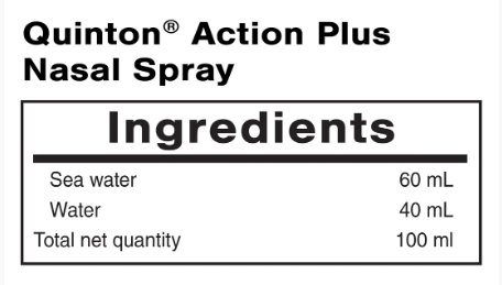 Quinton Action Plus Nasal Spray by Quicksilver Scientific