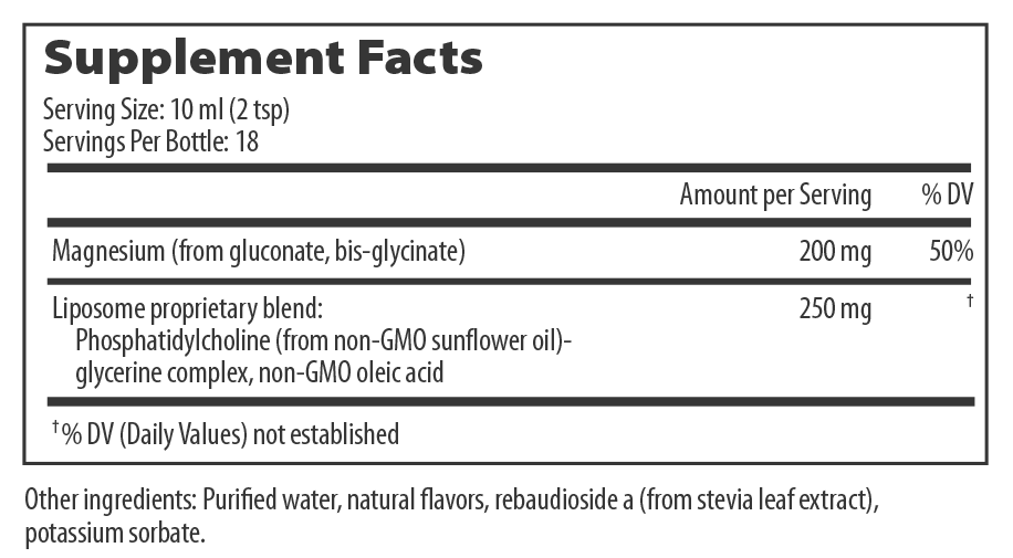 Liposomal Magnesium 6oz by DesBio