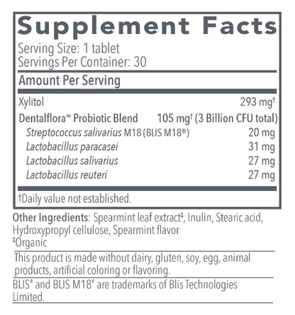 Dentalflora Daily Oral Probiotics by Biocidin Botanicals