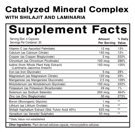 Catalyzed Mineral Complex by Quicksilver Scientific