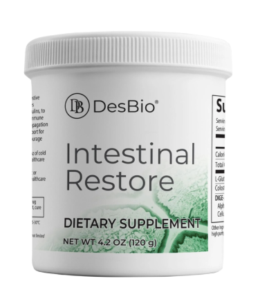 DesBio Intestinal Restore gut lining and digestive support bottle