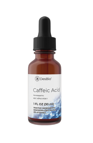 DesBio Caffeic Acid homeopathic antioxidant drops bottle