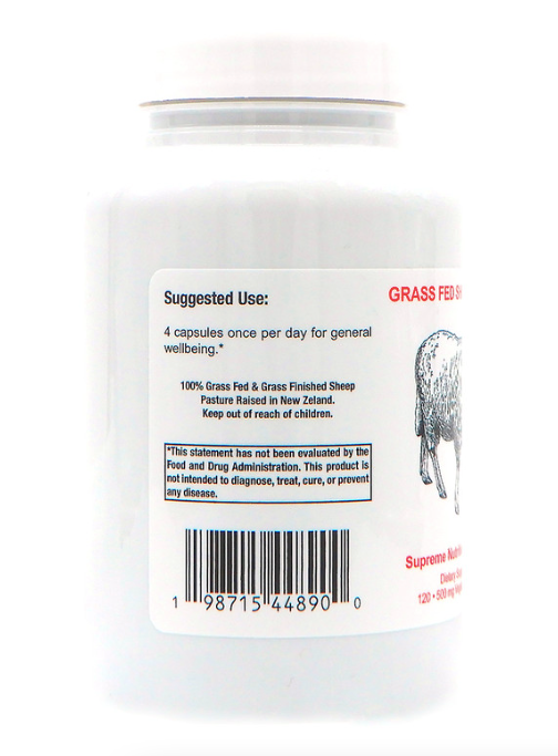 Grass Fed Sheep Heart by Supreme Nutrition