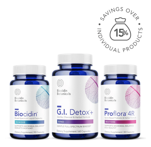 Bioclear Microbiome Detox Program with Biocidin Capsules by Biocidin Botanicals