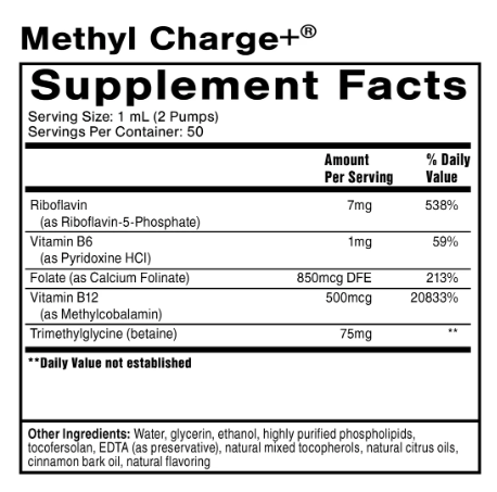 Methyl Charge+ 50mL by Quicksilver Scientific