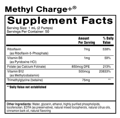 Methyl Charge+ 50mL by Quicksilver Scientific
