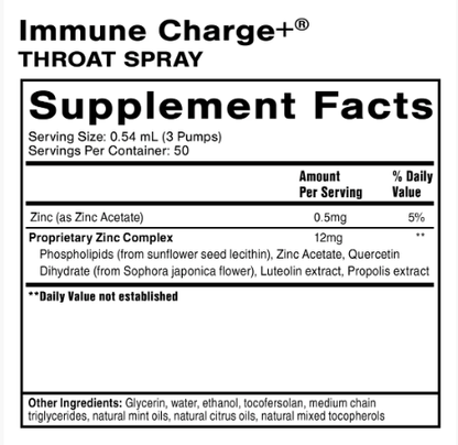 Immune Charge Throat Spray by Quicksilver Scientific