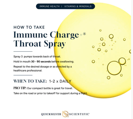 Immune Charge Throat Spray by Quicksilver Scientific