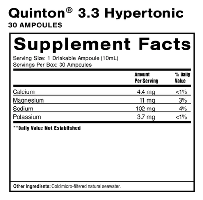Original Quinton Hypertonic 30 Amps by Quicksilver Scientific