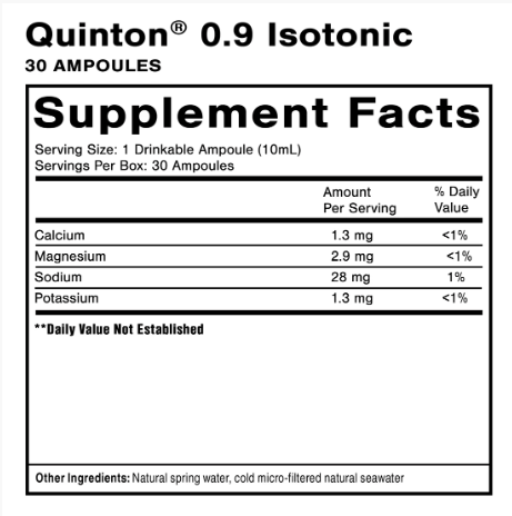 Original Quinton Isotonic 30 Amps by Quicksilver Scientific