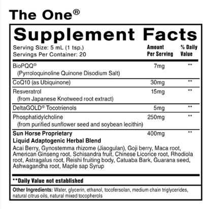 The ONE, Mitochondrial Optimizer by Quicksilver Scientific