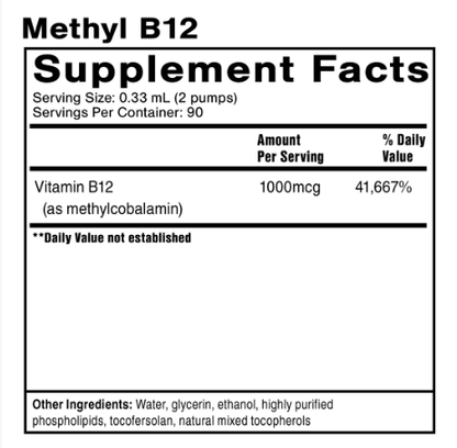 Liposomal Methyl B-12 Spray by Quicksilver Scientific