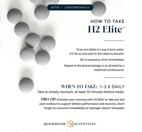 H2 Elite - 60 Tablets by Quicksilver Scientific