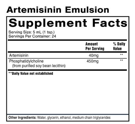 Artemisinin Emulsion by QuickSilver