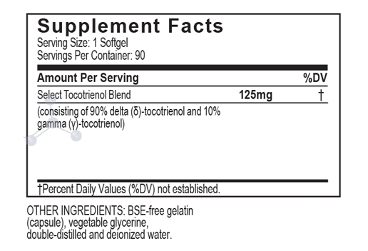 UNIQUE E High Delta Select Tocotrienols 90 Softgels by AC Grace