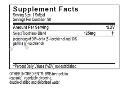 UNIQUE E High Delta Select Tocotrienols 90 Softgels by AC Grace