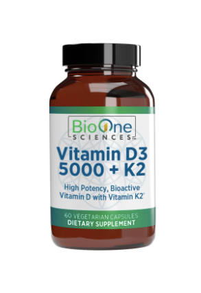 Vitamin D3 5000 + K2 by BioOne Sciences