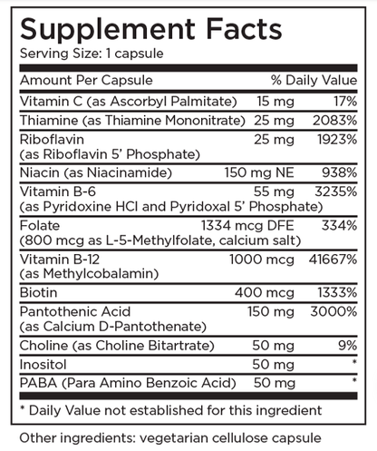 B-Complex 90 Capsules by Metabolic Maintenance