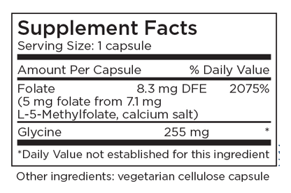 L-Methylfolate 5 mg 90 Capsules by Metabolic Maintenance
