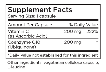 CoQ10 200mg 60 Capsules by Metabolic Maintenance